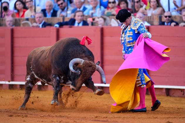 Second Subscription Bullfight of the San Miguel Fair in Seville: José María Manzanares during the second subscription bullfight of the San Miguel Fair at the Real Maestranza de Caballería on September 25, 2026, in Seville, Andalusia, Spain José María Manzanares, Alejandro Talavante, and Juan Ortega fought bulls from Puerto de San Lorenzo and Ventana de San Lorenzo during the first subscription bullfight of the San Miguel Fair on September 25, 2026, in Seville, Andalusia, Spain  Copyright: xJoaquinxCorcherox 7800419