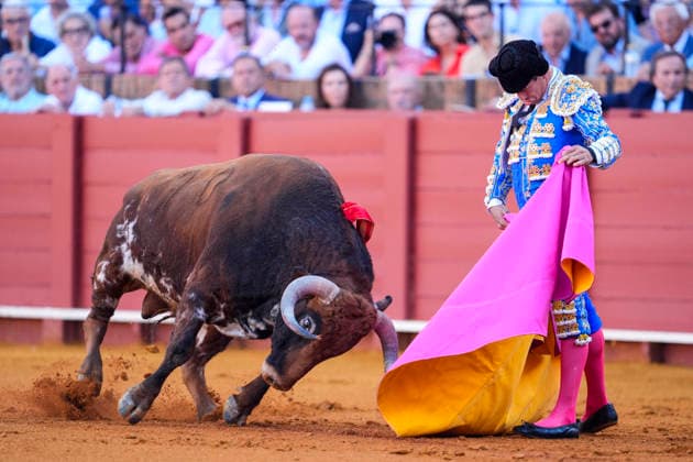 Second Subscription Bullfight of the San Miguel Fair in Seville: José María Manzanares during the second subscription bullfight of the San Miguel Fair at the Real Maestranza de Caballería on September 25, 2026, in Seville, Andalusia, Spain José María Manzanares, Alejandro Talavante, and Juan Ortega fought bulls from Puerto de San Lorenzo and Ventana de San Lorenzo during the first subscription bullfight of the San Miguel Fair on September 25, 2026, in Seville, Andalusia, Spain  Copyright: xJoaquinxCorcherox 7800420