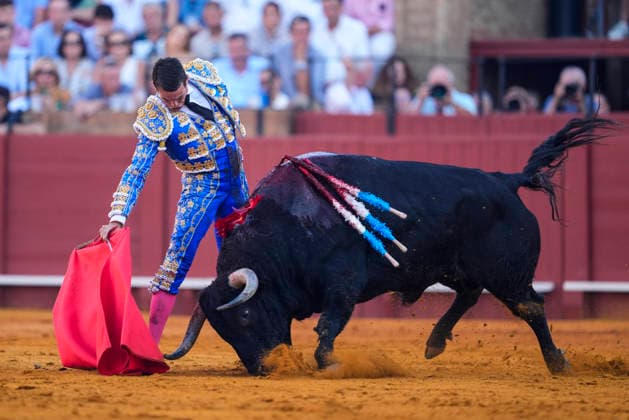 Second Subscription Bullfight of the San Miguel Fair in Seville: José María Manzanares during the second subscription bullfight of the San Miguel Fair at the Real Maestranza de Caballería on September 25, 2026, in Seville, Andalusia, Spain José María Manzanares, Alejandro Talavante, and Juan Ortega fought bulls from Puerto de San Lorenzo and Ventana de San Lorenzo during the first subscription bullfight of the San Miguel Fair on September 25, 2026, in Seville, Andalusia, Spain  Copyright: xJoaquinxCorcherox 7800439