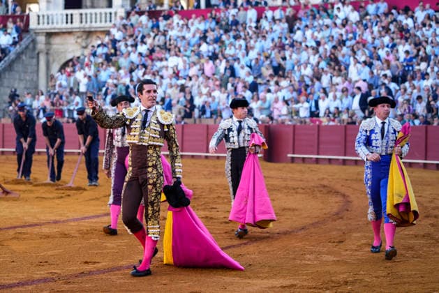 Second Subscription Bullfight of the San Miguel Fair in Seville: Alejandro Talavante during the second subscription bullfight of the San Miguel Fair at the Real Maestranza de Caballería on September 25, 2026, in Seville, Andalusia, Spain José María Manzanares, Alejandro Talavante, and Juan Ortega fought bulls from Puerto de San Lorenzo and Ventana de San Lorenzo during the first subscription bullfight of the San Miguel Fair on September 25, 2026, in Seville, Andalusia, Spain  Copyright: xJoaquinxCorcherox 7800448