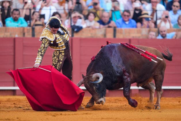 Second Subscription Bullfight of the San Miguel Fair in Seville: Alejandro Talavante during the second subscription bullfight of the San Miguel Fair at the Real Maestranza de Caballería on September 25, 2026, in Seville, Andalusia, Spain José María Manzanares, Alejandro Talavante, and Juan Ortega fought bulls from Puerto de San Lorenzo and Ventana de San Lorenzo during the first subscription bullfight of the San Miguel Fair on September 25, 2026, in Seville, Andalusia, Spain  Copyright: xJoaquinxCorcherox 7800453