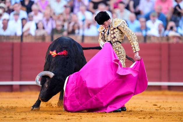 Second Subscription Bullfight of the San Miguel Fair in Seville: Juan Ortega during the second subscription bullfight of the San Miguel Fair at the Real Maestranza de Caballería on September 25, 2026, in Seville, Andalusia, Spain José María Manzanares, Alejandro Talavante, and Juan Ortega fought bulls from Puerto de San Lorenzo and Ventana de San Lorenzo during the first subscription bullfight of the San Miguel Fair on September 25, 2026, in Seville, Andalusia, Spain  Copyright: xJoaquinxCorcherox 7800459