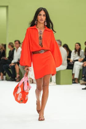 IPA88969545 - Milan, Milan Women™s Fashion Week Spring Summer 2027 - Women™s Fashion, Spring Summer 2027 - Luisa Spagnoli fashion show - runway in the photo: models  Copyright: xRiccardoxGIordanox xRiccardoxGiordano IPAx IPA88969545