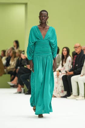 IPA88969690 - Milan, Milan Women™s Fashion Week Spring Summer 2027 - Women™s Fashion, Spring Summer 2027 - Luisa Spagnoli fashion show - runway Pictured: models  Copyright: xRiccardoxGIordanox xRiccardoxGiordano IPAx IPA88969690