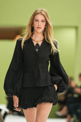 IPA88969705 - Milan, Milan Women™s Fashion Week Spring Summer 2027 - Women™s Fashion, Spring Summer 2027 - Luisa Spagnoli fashion show - runway Pictured: models  Copyright: xRiccardoxGIordanox xRiccardoxGiordano IPAx IPA88969705