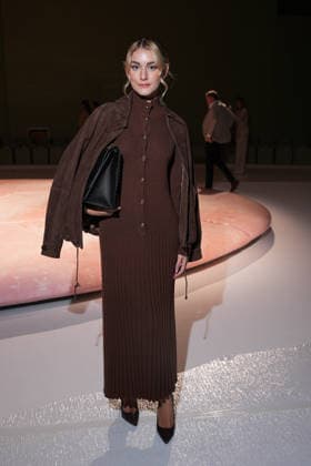 IPA88970394 - Milan, Milan Women™s Fashion Week Spring Summer 2027 - Women™s Fashion, Spring Summer 2027 - Luisa Spagnoli fashion show - front row in the photo: guest  Copyright: xRiccardoxGIordanox xRiccardoxGiordano IPAx IPA88970394