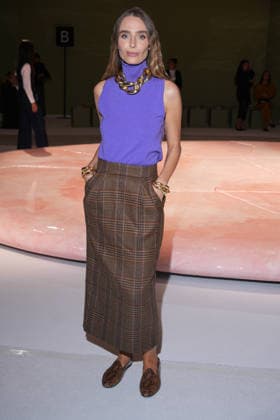 IPA88970464 - Milan, Milan Women™s Fashion Week Spring Summer 2027 - Women™s Fashion, Spring Summer 2027 - Luisa Spagnoli fashion show - front row in the photo: guest  Copyright: xRiccardoxGIordanox xRiccardoxGiordano IPAx IPA88970464