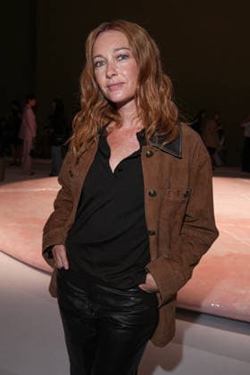 IPA88970585 - Milan, Milan Women™s Fashion Week Spring Summer 2027 - Women™s Fashion, Spring Summer 2027 - Luisa Spagnoli fashion show - front row Pictured: Cristiana Capotondi  Copyright: xRiccardoxGIordanox xRiccardoxGiordano IPAx IPA88970585