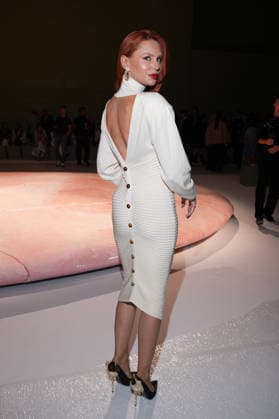 IPA88970625 - Milan, Milan Women™s Fashion Week Spring Summer 2027 - Women™s Fashion, Spring Summer 2027 - Luisa Spagnoli fashion show - front row pictured: guest  Copyright: xRiccardoxGIordanox xRiccardoxGiordano IPAx IPA88970625