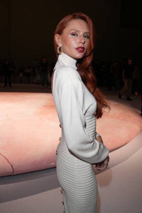 IPA88970633 - Milan, Milan Women™s Fashion Week Spring Summer 2027 - Women™s Fashion, Spring Summer 2027 - Luisa Spagnoli fashion show - front row Pictured: guest  Copyright: xRiccardoxGIordanox xRiccardoxGiordano IPAx IPA88970633