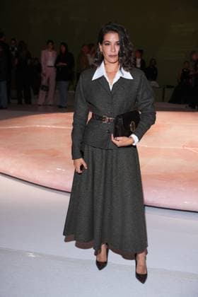 IPA88970668 - Milan, Milan Women™s Fashion Week Spring Summer 2027 - Women™s Fashion, Spring Summer 2027 - Luisa Spagnoli fashion show - front row Pictured: Giulia Michelini  Copyright: xRiccardoxGIordanox xRiccardoxGiordano IPAx IPA88970668