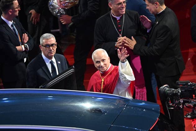Pope Leo XIV - Prayer vigili with youth - stade de France - 2026-9-25 EDITORIAL USE ONLY - NO BOOKS Copyright: xx
