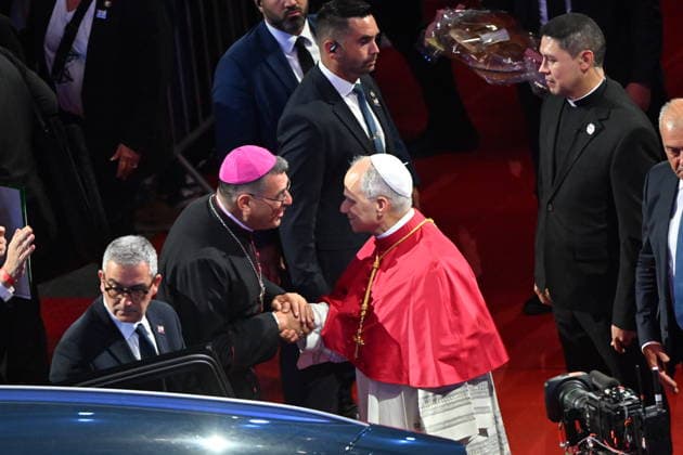Pope Leo XIV - Prayer vigili with youth - stade de France - 2026-9-25 EDITORIAL USE ONLY - NO BOOKS Copyright: xx