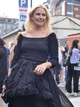 IPA88973574 - Milan, Milan Women s Fashion Week: Spring Summer 2026 2027 - Women s Fashion, Spring Summer 2026–2027 - Blumarine fashion show - Pictured: Valeria Mazza  Copyright: xLucaxPontix xLucaPonti IpaAgencyx IPA88973574