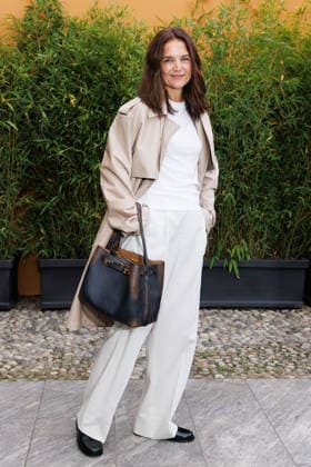 IPA88963131 - Milan, Milan Women™s Fashion Week Spring Summer 2027 - Women™s Fashion, Spring Summer 2027 - Tod™s fashion show - guests - Pictured: Katie Holmes.  Copyright: xCinziaxCamelax xx IPA88963131