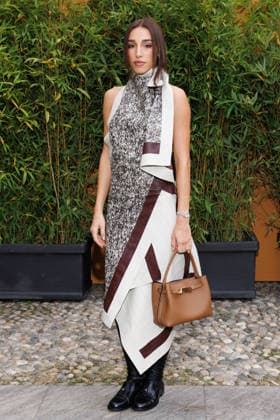 IPA88963027 - Milan, Milan Women™s Fashion Week Spring Summer 2027 - Women™s Fashion, Spring Summer 2027 - Tod™s fashion show - guests - Pictured: Ginevra Mavilla.  Copyright: xCinziaxCamelax xx IPA88963027