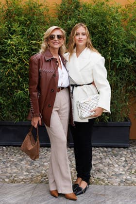 IPA88963045 - Milan, Milan Women™s Fashion Week Spring Summer 2027 - Women™s Fashion, Spring Summer 2027 - Tod™s fashion show - guests - Pictured: Marina Di Guardo, Valentina Ferragni.  Copyright: xCinziaxCamelax xx IPA88963045