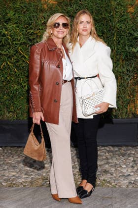 IPA88963046 - Milan, Milan Women™s Fashion Week Spring Summer 2027 - Women™s Fashion, Spring Summer 2027 - Tod™s fashion show - guests - Pictured: Marina Di Guardo, Valentina Ferragni.  Copyright: xCinziaxCamelax xx IPA88963046