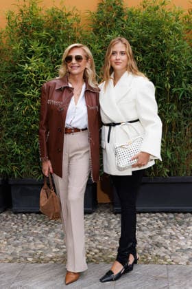 IPA88963047 - Milan, Milan Women™s Fashion Week Spring Summer 2027 - Women™s Fashion, Spring Summer 2027 - Tod™s fashion show - guests - Pictured: Marina Di Guardo, Valentina Ferragni.  Copyright: xCinziaxCamelax xx IPA88963047