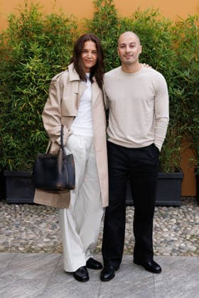 IPA88963115 - Milan, Milan Women™s Fashion Week Spring Summer 2027 - Women™s Fashion, Spring Summer 2027 - Tod™s fashion show - guests - Pictured: Katie Holmes, Jason Bard Yarmosky .  Copyright: xCinziaxCamelax xx IPA88963115