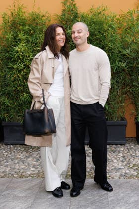 IPA88963119 - Milan, Milan Women™s Fashion Week Spring Summer 2027 - Women™s Fashion, Spring Summer 2027 - Tod™s fashion show - guests - Pictured: Katie Holmes, Jason Bard Yarmosky .  Copyright: xCinziaxCamelax xx IPA88963119