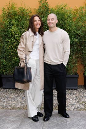 IPA88963122 - Milan, Milan Women™s Fashion Week Spring Summer 2027 - Women™s Fashion, Spring Summer 2027 - Tod™s fashion show - guests - Pictured: Katie Holmes, Jason Bard Yarmosky .  Copyright: xCinziaxCamelax xx IPA88963122
