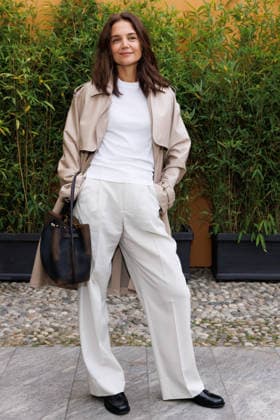 IPA88963125 - Milan, Milan Women™s Fashion Week Spring Summer 2027 - Women™s Fashion, Spring Summer 2027 - Tod™s fashion show - guests - Pictured: Katie Holmes.  Copyright: xCinziaxCamelax xx IPA88963125