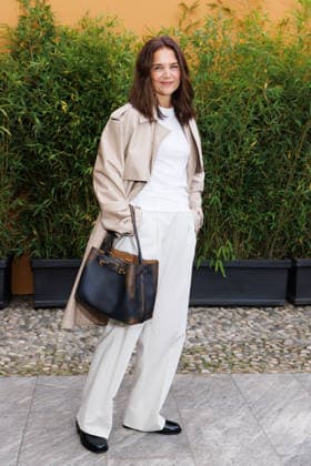IPA88963136 - Milan, Milan Women™s Fashion Week Spring Summer 2027 - Women™s Fashion, Spring Summer 2027 - Tod™s fashion show - guests - Pictured: Katie Holmes.  Copyright: xCinziaxCamelax xx IPA88963136