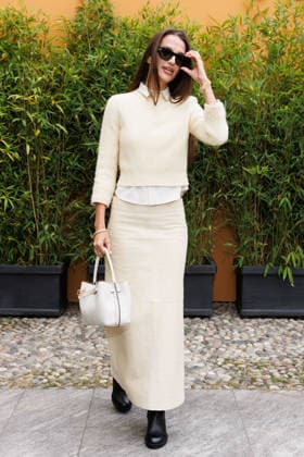 IPA88963188 - Milan, Milan Women™s Fashion Week Spring Summer 2027 - Women™s Fashion, Spring Summer 2027 - Tod™s fashion show - guests - Pictured: Gabrielle Caunesil Pozzoli.  Copyright: xCinziaxCamelax xx IPA88963188