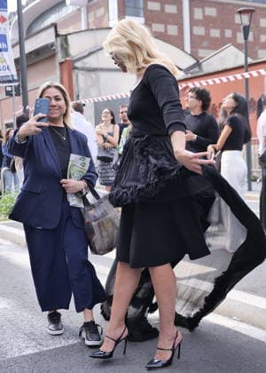 IPA88973594 - Milan, Milan Women s Fashion Week: Spring Summer 2026 2027 - Women s Fashion, Spring Summer 2026–2027, Blumarine fashion show—Pictured: Valeria Mazza  Copyright: xLucaxPontix xLucaPonti IpaAgencyx IPA88973594