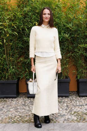 IPA88963204 - Milan, Milan Women™s Fashion Week Spring Summer 2027 - Women™s Fashion, Spring Summer 2027 - Tod™s fashion show - guests - Pictured: Gabrielle Caunesil Pozzoli.  Copyright: xCinziaxCamelax xx IPA88963204