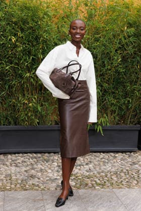 IPA88963251 - Milan, Milan Women™s Fashion Week Spring Summer 2027 - Women™s Fashion, Spring Summer 2027 - Tod™s fashion show - guests - Pictured: Amina Ladymya.  Copyright: xCinziaxCamelax xx IPA88963251