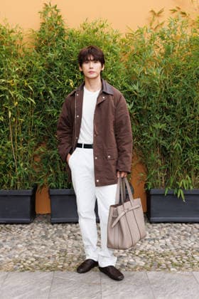 IPA88964070 - Milan, Milan Women™s Fashion Week Spring Summer 2027 - Women™s Fashion, Spring Summer 2027 - Tod™s fashion show - guests - Pictured: Seung Ju Han.  Copyright: xCinziaxCamelax xx IPA88964070