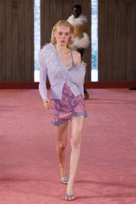 IPA88975492 - Milan, Milan Women™s Fashion Week Spring Summer 2027 - Women™s Fashion, Spring Summer 2027 - Blumarine fashion show - guests - Pictured: model  Copyright: xCinziaxCamelax xx IPA88975492