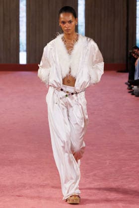 IPA88975564 - Milan, Milan Women™s Fashion Week Spring Summer 2027 - Women™s Fashion, Spring Summer 2027 - Blumarine fashion show - guests - Pictured: model  Copyright: xCinziaxCamelax xx IPA88975564