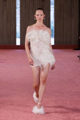 IPA88975587 - Milan, Milan Women™s Fashion Week Spring Summer 2027 - Women™s Fashion, Spring Summer 2027 - Blumarine fashion show - guests - Pictured: model  Copyright: xCinziaxCamelax xx IPA88975587