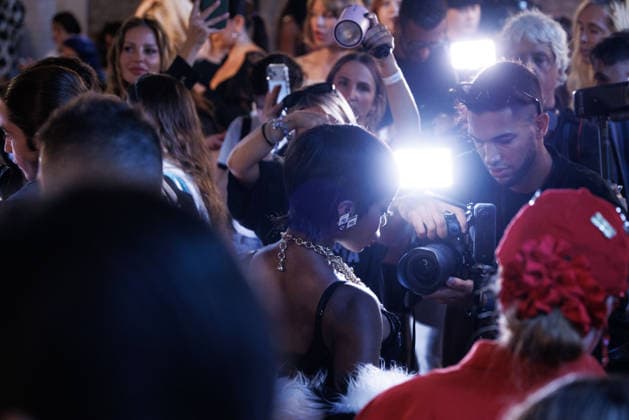 IPA88965461 - Milan, Milan Women™s Fashion Week Spring Summer 2027 - Women™s Fashion, Spring Summer 2027 - Blumarine fashion show - guests - Pictured: Olandria Carthen  Copyright: xCinziaxCamelax xx IPA88965461