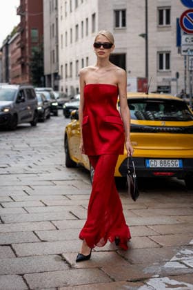 Street Style: Sportmax fashion show during the Milan Fashion Week - Womenswear Spring Summer 2027 in Milan, Italy, on 25 September 2026 Street Style: Linda Schulz is seen outside of the Sportmax fashion show during the Milan Fashion Week - Womenswear Spring Summer 2027 in Milan, Italy, on 25 September 2026., Credit:Stefano Costantino TTL Stefano Costantino Avalon Italy, Milan  Copyright: xStefanoxCostantinoxTTLx xStefanoxCostantinox xAvalonx 1138226893