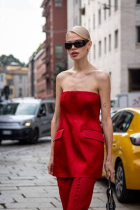 Street Style: Sportmax fashion show during the Milan Fashion Week - Womenswear Spring Summer 2027 in Milan, Italy, on 25 September 2026 Street Style: Linda Schulz is seen outside of the Sportmax fashion show during the Milan Fashion Week - Womenswear Spring Summer 2027 in Milan, Italy, on 25 September 2026., Credit:Stefano Costantino TTL Stefano Costantino Avalon Italy, Milan  Copyright: xStefanoxCostantinoxTTLx xStefanoxCostantinox xAvalonx 1138226903