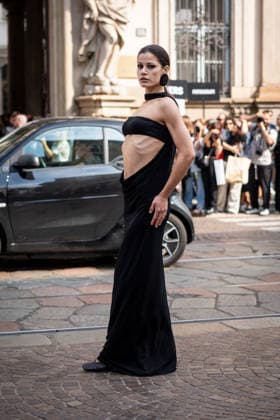 Street Style: Sportmax fashion show during the Milan Fashion Week - Womenswear Spring Summer 2027 in Milan, Italy, on 25 September 2026 Street Style: Lea Naumann is seen outside of the Sportmax fashion show during the Milan Fashion Week - Womenswear Spring Summer 2027 in Milan, Italy, on 25 September 2026., Credit:Stefano Costantino TTL Stefano Costantino Avalon Italy, Milan  Copyright: xStefanoxCostantinoxTTLx xStefanoxCostantinox xAvalonx 1138227222