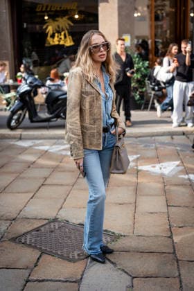 Street Style: Sportmax fashion show during the Milan Fashion Week - Womenswear Spring Summer 2027 in Milan, Italy, on 25 September 2026 Street Style: A guest is seen outside of the Sportmax fashion show during the Milan Fashion Week - Womenswear Spring Summer 2027 in Milan, Italy, on 25 September 2026., Credit:Stefano Costantino TTL Stefano Costantino Avalon Italy, Milan  Copyright: xStefanoxCostantinoxTTLx xStefanoxCostantinox xAvalonx 1138227233