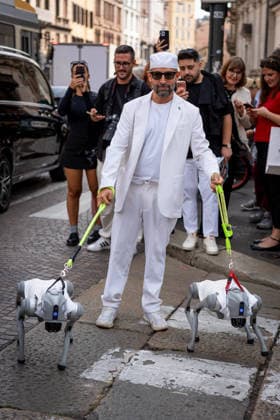 Street Style: Sportmax fashion show during the Milan Fashion Week - Womenswear Spring Summer 2027 in Milan, Italy, on 25 September 2026 Street Style: A guest is seen outside of the Sportmax fashion show during the Milan Fashion Week - Womenswear Spring Summer 2027 in Milan, Italy, on 25 September 2026., Credit:Stefano Costantino TTL Stefano Costantino Avalon Italy, Milan  Copyright: xStefanoxCostantinoxTTLx xStefanoxCostantinox xAvalonx 1138227306
