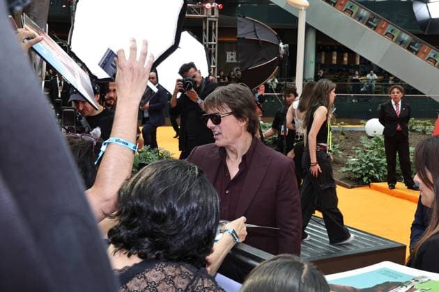 September 25, 2026, Ciudad De Mexico, Ciudad De Mexico, Mexico: TO - 45249 - Mexico City - 09 25 2026 - Actor Tom Cruise, during the red carpet of the movie - Digger -, at Parque Plaza Toreo, in Mexico City. Clasos photo Ciudad De Mexico Mexico - ZUMAcs4_ 20260925_faa_cs4_088 Copyright: xAlfonsoxManzanox