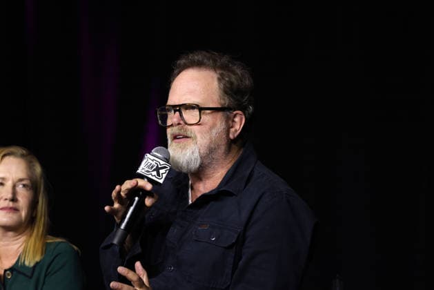September 25, 2026, Salt Lake City, Utah, USA: Actor RAINN WILSON speaks at the 2026 FanX Salt Lake City at the Salt Palace Convention Center. Salt Lake City USA - ZUMAg247 20260925_znp_g247_085 Copyright: xGagexSkidmorex
