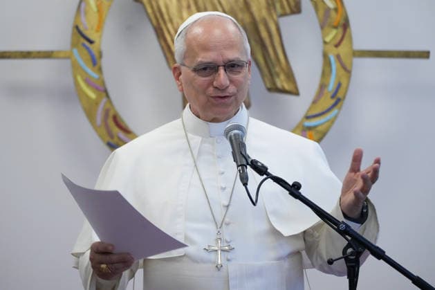 POPE LEO XIV VISITS MAISON BAKHITA SOCIAL INTEGRATION CENTER - PARIS France, Paris, Vatican, 2026 9 26 Pope Leo XIV visits Maison Bakhita Center for Accompaniment and Social Integration, dedicated to welcoming and supporting migrants, during his apostolic journey to France. EDITORIAL USE ONLY - NO BOOKS Copyright: xPOOL xCatholicxPressxPhotox