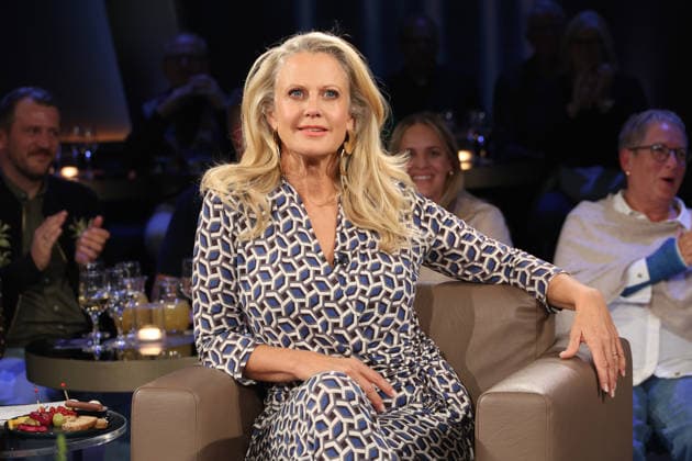 Barbara Schöneberger moderiert die NDR Talk Show, Fototermin am 25.9.2026 im Fernsehstudio Hamburg-Lokstedt vor der Sendung im 3. Programm des NDR Fernsehen