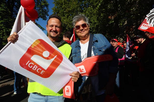 September 26, 2026, Nuremberg, Bayern, Germany: Demonstration against the labor reform in Nuremberg , Bayern , Germany . September 26th, 2026 Nuremberg Germany  - ZUMAe140 20260926_zip_e140_011 Copyright: xDavidexEliasx