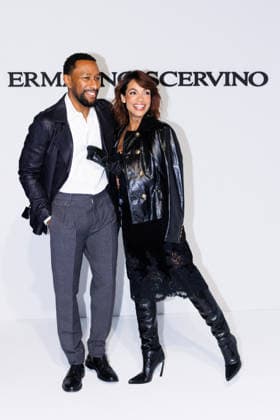IPA88990807 - Milan, Milan Women™s Fashion Week Spring Summer 2027 - Women™s Fashion, Spring Summer 2027 - Ermanno Scervino fashion show - guests - Pictured: Adama Sanneh and Rosario Dawson  Copyright: xCinziaxCamelax xx IPA88990807