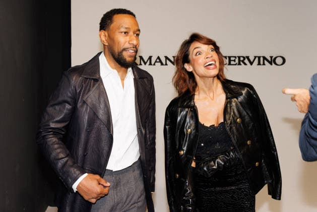 IPA88990814 - Milan, Milan Women™s Fashion Week Spring Summer 2027 - Women™s Fashion, Spring Summer 2027 - Ermanno Scervino fashion show - guests - Pictured: Adama Sanneh and Rosario Dawson  Copyright: xCinziaxCamelax xx IPA88990814