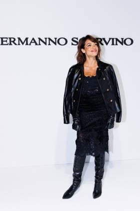 IPA88990849 - Milan, Milan Women™s Fashion Week Spring Summer 2027 - Women™s Fashion, Spring Summer 2027 - Ermanno Scervino fashion show - guests - Pictured: Rosario Dawson  Copyright: xCinziaxCamelax xx IPA88990849